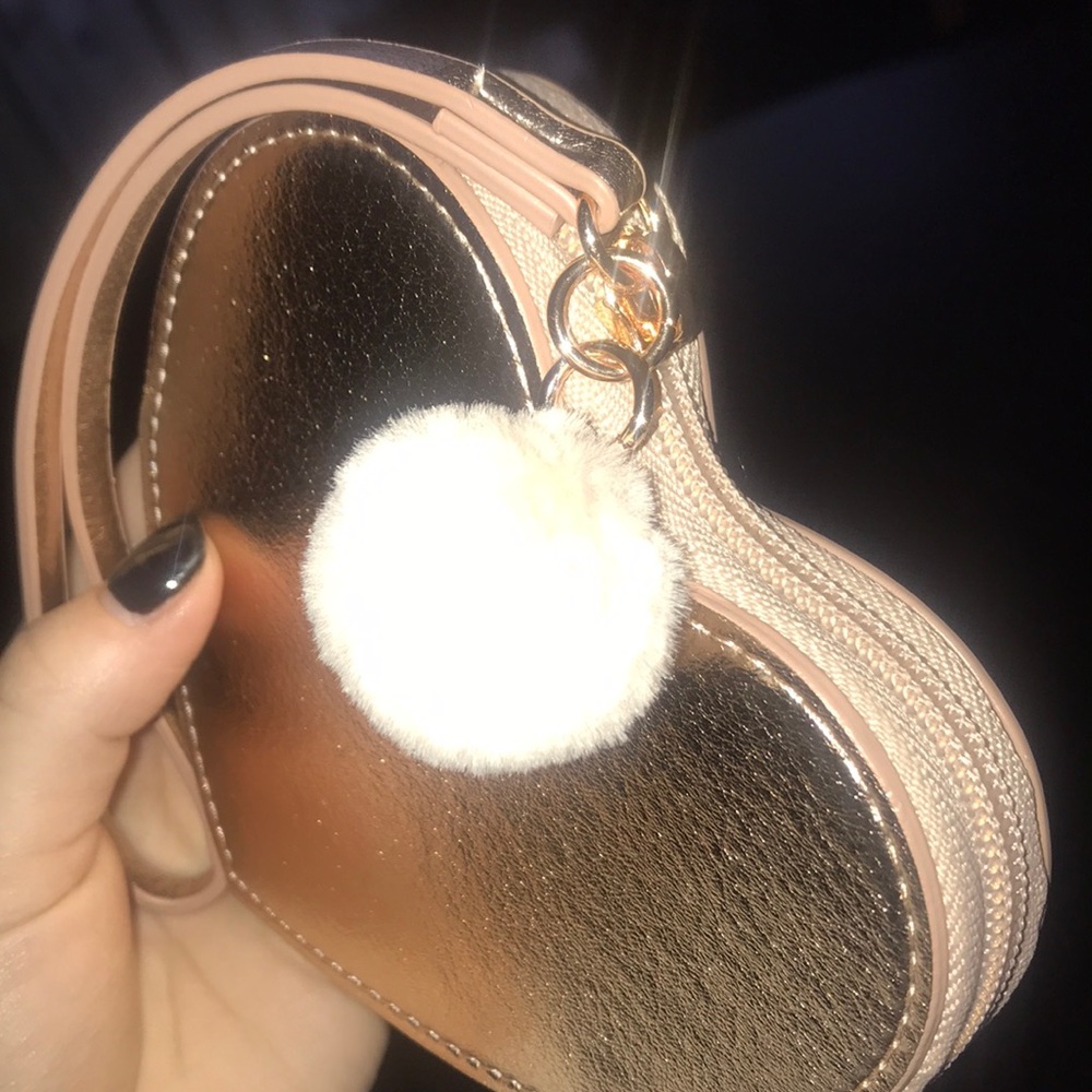 Lauren Conrad heart wristlet (rose gold)